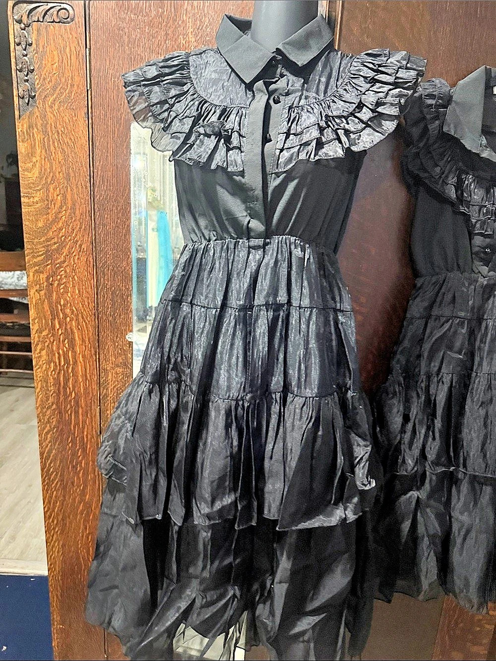 Wednesday Dance Dress - Black Ruffle Dress Like New
